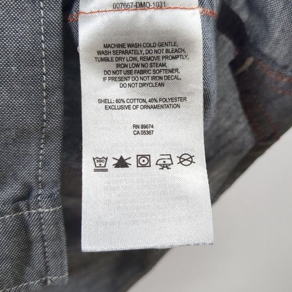 Mountain HardWear Button Up Pocket Shirt Short Sleeve Mens XL Gray Cotton Blend - Picture 9 of 12